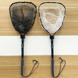 Rede de pesca dobrável portátil, 29.33 polegadas de comprimento, leve, estrutura de liga de alumínio, rede de pouso para água doce, 1 peça - Image 1