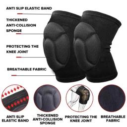 Espessar Joelheiras De Proteção, Esponja Brace, Guardas De Voleibol, Extreme Sport, Dança, Anti Colisão, Protetor De Joelho Elástico - Image 2