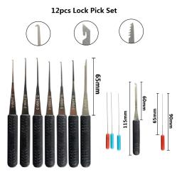 Mini-picaretas Lock Pick Set, Ferramenta de serralheiro, Pin Quebrado Key Extractor, Ferramentas manuais DIY Professional, Remover Ganchos - Image 6