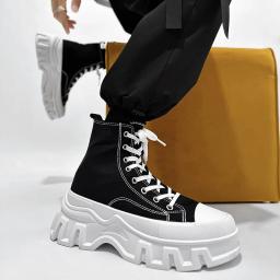 2024 novos sapatos masculinos sola grossa esportes casuais tênis de alta qualidade respirável palmilha eva borracha superior sapatos verão - Image 3