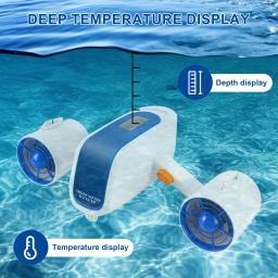 Hélice Subaquática Elétrica para Equipamento de Natação, Scooter Subaquática, Esportes Aquáticos, Mergulho, 2 Speed Level, Subaquático Booster - Image 1