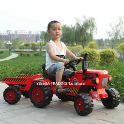 Crianças Pedal Go-Karts Activity Tractor Suit para 2-6ages, Outdoor Ground Force Tractor com reboque - Image 1