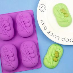 Molde de silicone para fazer sabão, 4 cavidades, oval, oliveira, bricolage, bolo, vela, presentes artesanais, artesanato, decoração de casa - Image 4