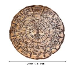 Creative Celtic Tree Calendar, Decorações De Madeira Para Casa, Desktop, Estudo - Image 5