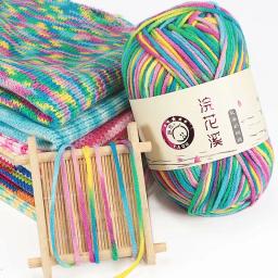 50g Fios Extravagantes Trapillo Garn Fios para Tricô Algodão Crochet Fios De Malha Lana Fios Coloridos Encajes Y Puntillas - Image 2