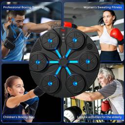 Smart Music Boxing Machine para adultos e crianças, Sports Fitness Trainer, Home Exercício Response, Boxing Wall Target, Novo - Image 6