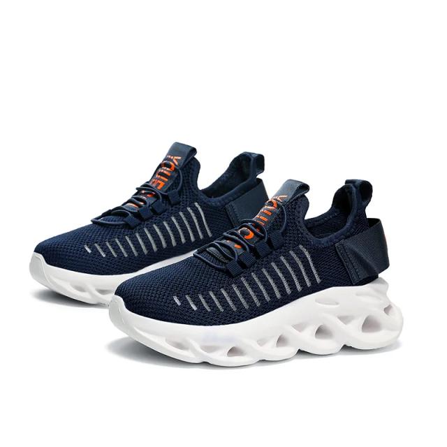 Tênis Vermelhos Respiráveis para Crianças - Sapatos de Corrida Esportivos Blade para Meninos, Primavera e Verão 2024