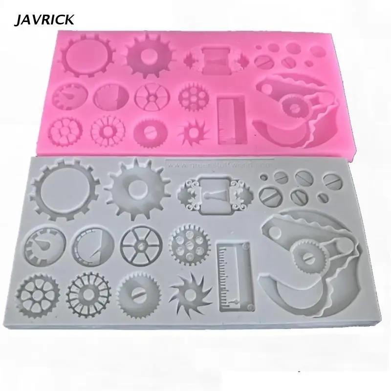 Molde de silicone steampunk calor-resistente molde fondant sugarcraft moldes para argila - Image 1