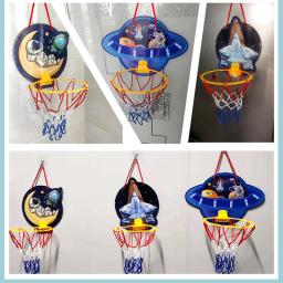 Basquete Conjunto com Bolas e Bomba de Bola para Crianças, Brinquedos Esportivos Portáteis, Tipo de Suspensão, Jogos para Meninos e Meninas - Image 6
