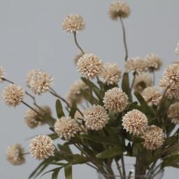 Artificial Dandelion Flores para Home Decor, pompom, Thorn Ball Bouquet, arranjo floral, adereços ornamento, festa de casamento, 5 cabeças, C6117 - Image 6