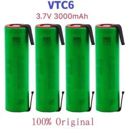 100% original. 18650. Bateria de lítio recarregável VTC6 para soldagem, potência 10C, 30A de altura. Descarga, 3,7V, 3000mAh - Image 2