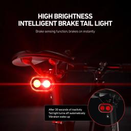 Cyclami cy300t bicicleta inteligente sensor de freio luz traseira dianteira à prova dwaterproof água mtb estrada luzes ciclismo acessórios - Image 3