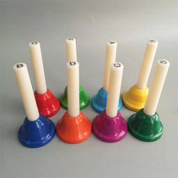 Sinos de mão para crianças e adultos, percussão inóspita, metal diatônico, sinos musicais para crianças, festa, coro, feriado, 8x8 - Image 5