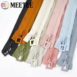 Zíperes de resina para jaqueta e roupas, Acessórios de costura, Acessórios de costura, Único, Duplo Slider, Kit de reparo Zip, 8 #, 60-120cm, 1Pc - Image 2