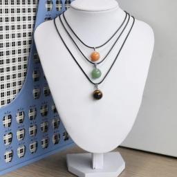 Pingentes De Pedra De Quartzo De Cristal para Colar DIY, Forma Redonda, Chakra De Cura, Bola De Pedras Preciosas, Encantos Para Fazer Jóias, 14mm - Image 4