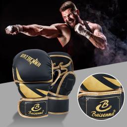 Luvas De Boxe para Adultos e Crianças, Luvas Kickboxing Espessadas, Saco de Perfuração Pesado, Luvas de Treinamento, Meio Dedo - Image 3