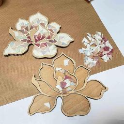 Kit criativo de mosaico artesanal, kit de mosaico DIY, flor brilhante, artes e ofícios para adultos e crianças, amantes de artesanato artesanal - Image 4