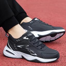 Homens plus size tênis de alta qualidade pulseira de couro ao ar livre sapatos casuais novo luxuoso anti deslizamento resistente ao desgaste tênis masculino - Image 4