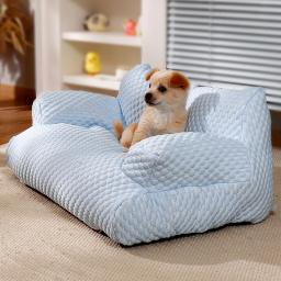 Sofá-cama lavável para animais de estimação, Ninho quente do cão, Camas do gato, Almofada confortável grossa, Mobília do sono do cão - Image 4