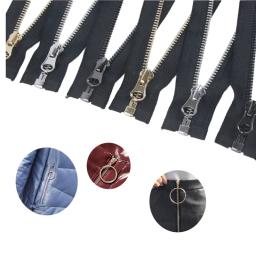 Metal Auto Bloqueio Zíperes para Costura, Open e Close-End, Jaquetas e Vestuário, Acessórios de vestuário, DIY, 50-80cm, 5 #, 2PCs - Image 1