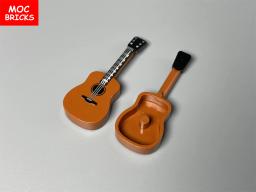 MOC-Blocos de Construção de Instrumentos Musicais para Crianças, Tijolos de Chifre Suona, Música, Cantor, Saxofone, Bass Figure, Brinquedos Educativos para Meninas - Image 5