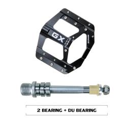 Pedais de bicicleta Gx-selados, acessórios pés chatos, feitos de alumínio cnc, para estrada e mountain bike, 3 peças de rolamento, novo - Image 2