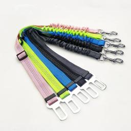 Cinto de segurança ajustável para cães e gatos, cinto de segurança do veículo, Pet Supplies, arnês, alavanca segura, colar de tração, cachorro - Image 1