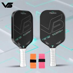 Pá de pickleball profissional |   Fibra de carbono T700 |   Raquete de pickleball competitiva com certificação USAPA para jogadores graves. - Image 1