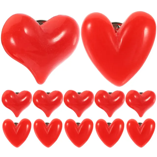 Broches de Coração Vermelho: O Presente Perfeito de Amor Romântico para Mulheres em Casamentos e Dia dos Namorados