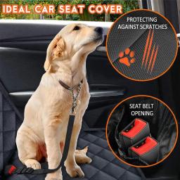 Cão Car Assento Traseiro Capa Protetora, Impermeável, Sujeira Resistente, Pet Seat Cover, Alça de Ombro Preto Hammock, Pet Viagem Colchão - Image 2