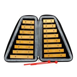 Xilofone Glockenspiel infantil, instrumento de percussão profissional, Carillon Orff, presentes musicais com caixa estilo urso, 16 tons - Image 5