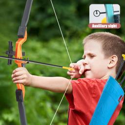 Conjunto de brinquedos Bow and Arrow para crianças, tiro com arco, brinquedo ao ar livre com alvo, presentes para meninos, recurvo, novo, 92cm - Image 5