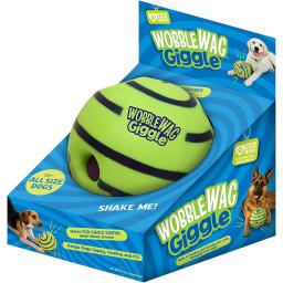 Wobble Wag Toy Para Animais De Estimação, Bola De Brilho, Brinquedo Interativo Do Cão, Sons Divertidos, Quando Rolados ou Abalados, Animais De Estimação Saber Melhor Como Visto Na TV - Image 1