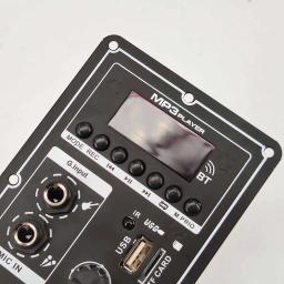 Placa Amplificadora Quadrada Dança, Suporte Alto-falante, Bluetooth, AUX TF-Card, U Gravação De Disco, 6-12" - Image 6