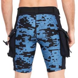 Calças de mergulho em neoprene para homens, shorts de bolso submersíveis, calções de mergulho técnicos, calções de camuflagem, 2,5mm - Image 3