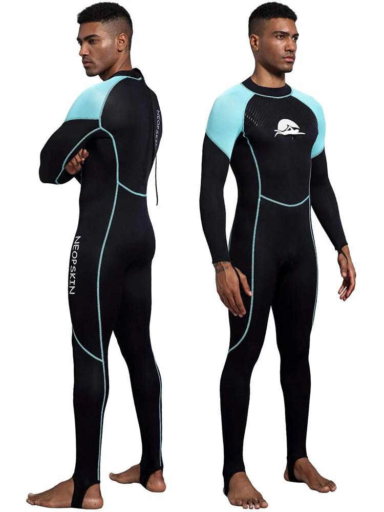 2mm neoprene ternos molhados de corpo inteiro wetsuit para mergulho mergulho surf natação canoagem em água fria volta cordão zíper - Image 1