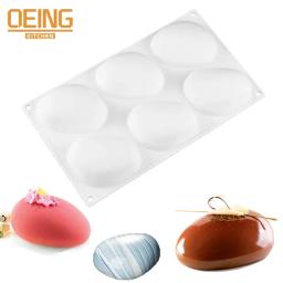 Molde elíptico de silicone para pedra de seixo, para bolo, mousse, sobremesa, chocoalte, molde de sabão antiaderente - Image 1