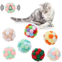 Brinquedo interativo gato Bola Mouse Cage Toy Plush Cor Artificial Na Chupeta Oy Pet Supplies Brinquedo De Pelúcia Interativo - Image 4