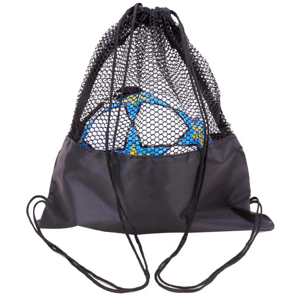 Malha basquete saco de armazenamento futebol futebol mochila bola voleibol sacos de armazenamento pacote corda esportes backpackf bola - Image 1