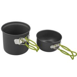 Panelas de acampamento ao ar livre com alça dobrável, Pote leve para churrasco, Panelas portáteis para churrasco, 1-2 pessoas - Image 1