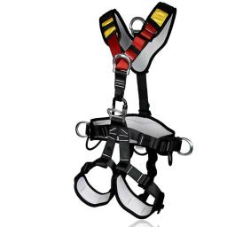 Profissional escalada arreios cinto de segurança corpo inteiro escalada árvores anti queda removível engrenagem altitude proteger kit sobrevivência - Image 3