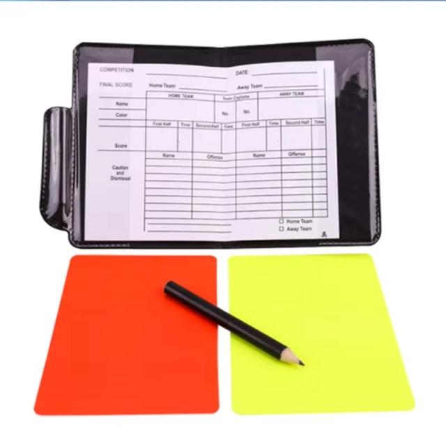 Kit Completo para Árbitros de Futebol: Saco com Cartões, Apito Resistente e Ferramentas Profissionais