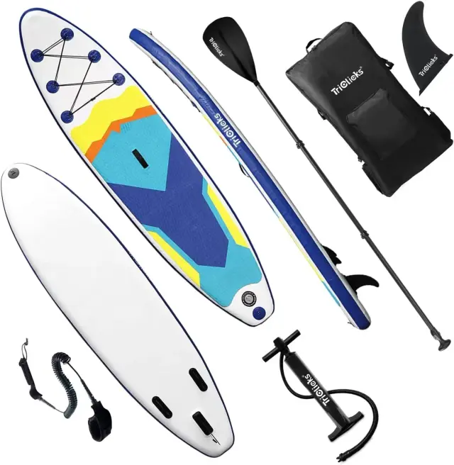 Prancha Inflável Stand-Up Paddleboard 335cm em PVC Duplo Reforçado para Esportes Aquáticos ao Ar Livre - Preço de Fábrica