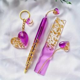 26 caneta transparente e conjunto de molde de silicone marcador, molde de fundição de resina epóxi, materiais de papelaria feitos à mão diy, molde de caneta de formato misto - Image 5