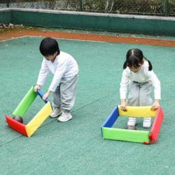 Crianças diversão jogos ao ar livre pular quadro broca buracos brinquedos integração sensorial treinamento jardim de infância criança esportes adereços múltiplas play - Image 3