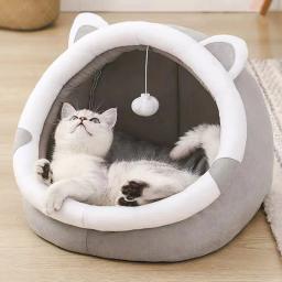 Cama macia interior para cães e gatos pequenos e grandes, Pet Tent, Kitten House, Cozy Puppy Cushion, Cute - Image 2