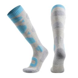 1 par meias de esqui grossas inverno meias térmicas joelho alta neve meias esportivas para homens mulheres esqui snowboard caminhadas ao ar livre - Image 4