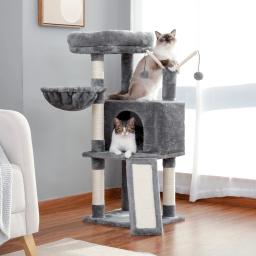 Brinquedo para escalar e pular para gatos, árvore de arranhar, brinquedo para exercício de gatos - Image 5
