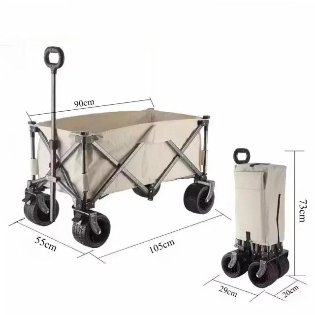 Carrinho de Armazenamento Multifuncional: O Acessório Ideal para Acampamentos com Grande Capacidade e Praticidade para Suas Viagens
