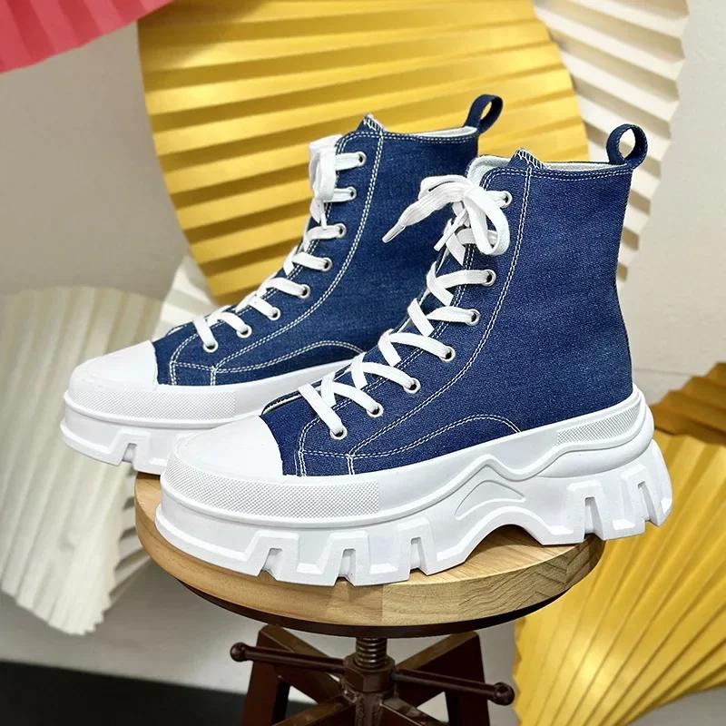 2024 novos sapatos masculinos sola grossa esportes casuais tênis de alta qualidade respirável palmilha eva borracha superior sapatos verão - Image 1